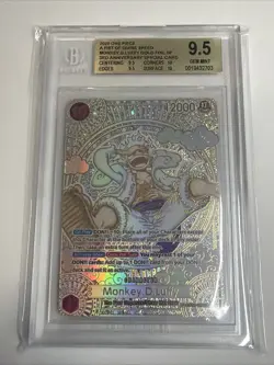 One Piece TCG - Monkey.D.Luffy(SP) (Gold) 3rd Anniversary OP05-119 BGS 9.5 - Image 1
