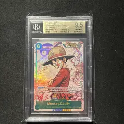 2025 One Piece OP13-118 Monkey D Luffy ALT ART SEC • BGS 9.5 Gem Mint - Image 1