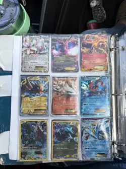 Pokemon EX GX V Card Lot Binder Mewtwo Charizard Blastoise Venusaur Lucario Holo - Image 3