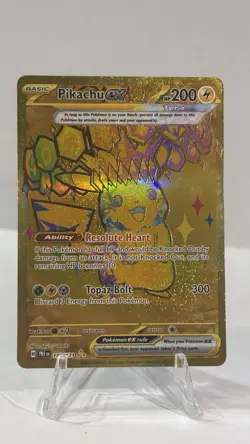 Pokemon TCG Pikachu EX Prismatic Evolutions Holo Card 179/131 - Image 1