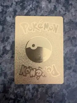 Pokemon Gold Foil Card Pikachu HP80 074/073 Fan Art Custom Card - Image 2