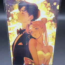 Usagi Tsukino & Mamoru Sailor Moon Anime Waifu Card Doujin ACG Goddess Holo - Image 1