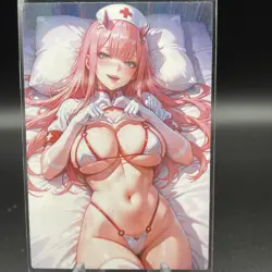 Zero Two Darling Anime Waifu Card Doujin ACG Goddess Holo - Image 1