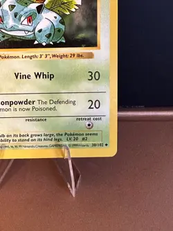 Pokemon Base Set Shadowless 30/102 Ivysaur Pokemon Card - Image 4