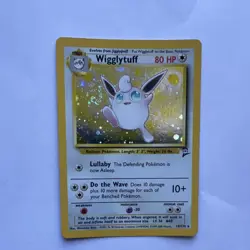 Wigglytuff Base Set 2 Holo Rare 80 HP Pokemon Card 19/130 Wizards 2000 - Image 2