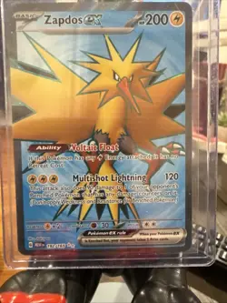 Zapdos ex 192/165 Scarlet & Violet 151 Full Art Ultra Rare Pokemon TCG Card NM - Image 1