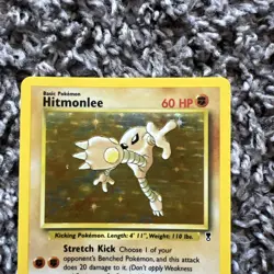 Pokemon TCG Hitmonlee Fossil Foil Rare Card 7/62 - Image 3