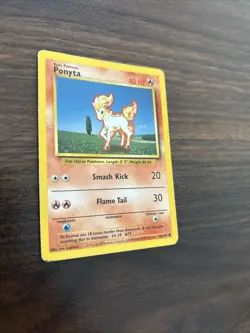 Ponyta Base Set 60/102 Pokemon Card MP - Image 3