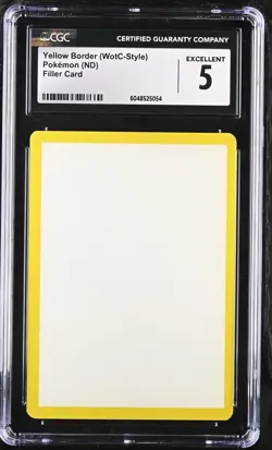 Yellow Border (Wotc-Style) Filler Card NM CGC 5. - Image 1