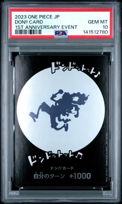 2023 ONE PIECE JAPANESE PROMOS 1ST ANNIVERSARY EVENT DON!! CARD PSA 10 - Image 1