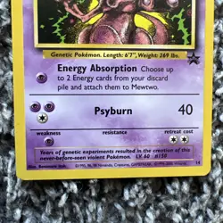 Mewtwo Black Star Promo Card #14 Pokemon - Image 2