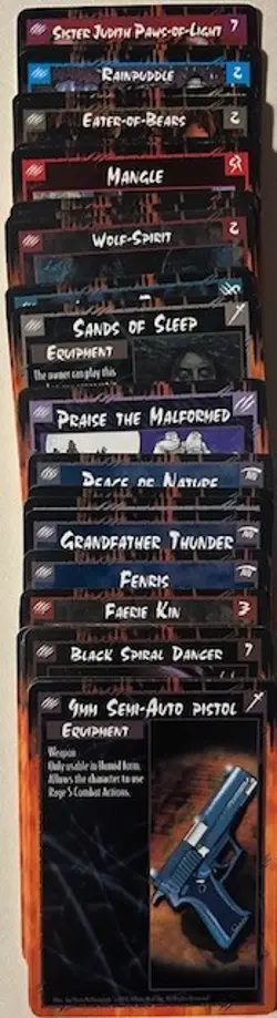 Rage The Werewolf CCG Card Game Lot 1995, 35 Different Cards (Set 4) - Image 1