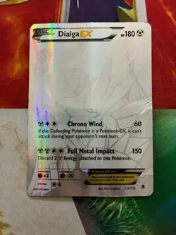 Pokemon Card Dialga EX 122/119 XY Phantom Forces Fire HP/Damaged - Image 1