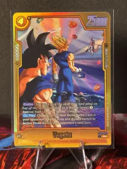 Vegeta FB09-093 Alternate Art Dual Evolution Dragon Ball Card English Fusion NM - Image 1