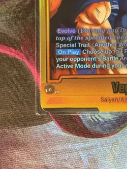 Vegeta FB09-093 Alternate Art Dual Evolution Dragon Ball Card English Fusion NM - Image 5