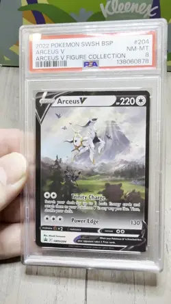 Pokemon TCG Arceus v Brilliant Stars Holo Ultra Rare Card 165/172 Full Art PSA 8 - Image 2