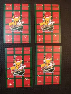 Pokemon 2024 Card Database Christmas Set Mario Luigi Pikachu 4x Set Rainbow - Image 4