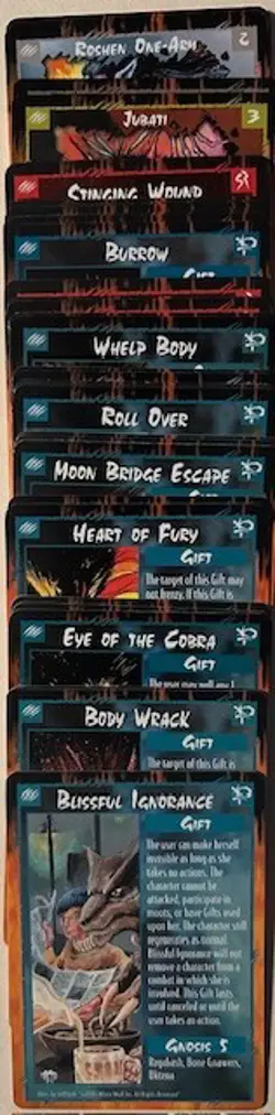 Rage The Werewolf CCG Card Game Lot 1995, 35 Different Cards (Set 3) - Image 1