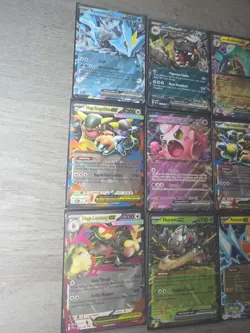 Lot of 9 Double Rare Pokemon TCG Cards NM Condition No Duplicates - Image 2