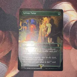 Sylvan Tutor X1 Mtg Lord Of The Rings Nm Foil Borderless - Image 2