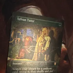 Sylvan Tutor X1 Mtg Lord Of The Rings Nm Foil Borderless - Image 4