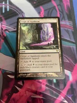 MTG - CRYPT OF AGADEEM - RARE - ZENDIKAR - LP - Image 1