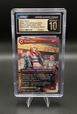 Magic MTG Gwen Stacy (0202) (Borderless) Spider-Man Non-Foil CGC Pristine 10 - Image 1
