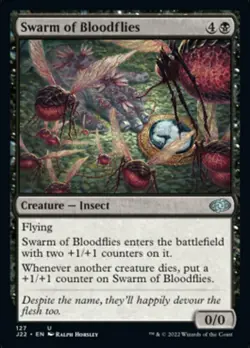 Swarm of Bloodflies, Jumpstart 2022, Near Mint x 1 MTG - Image 1