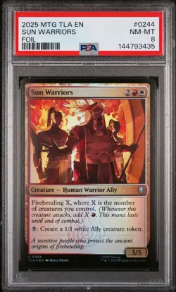 2025 MAGIC: THE GATHERING AVATAR: THE LAST AIRBENDER FOIL SUN WARRIORS PSA 8 - Image 1