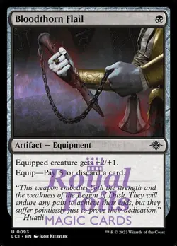 Bloodthorn Flail 4x FOIL Lost Caverns of Ixalan MTG LCI Uncommon MINT artifact - Image 1