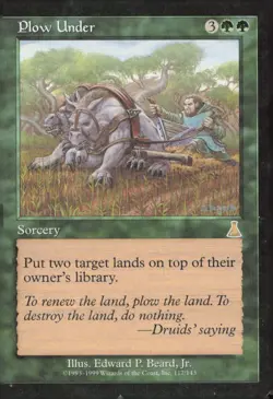 Urza's Destiny #117 Plow Under - Image 1