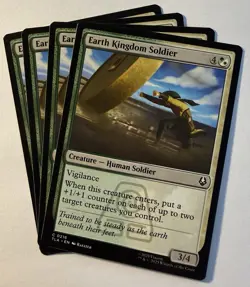 EARTH KINGDOM SOLDIER x4 mtg NM-M The Last Airbender 4 Common Playset - Image 1