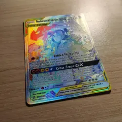 Reshiram & Zekrom GX 259/236 NM RAINBOW SECRET RARE Cosmic Eclipse Pokemon Card - Image 2