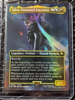 Edea, Possessed Sorceress (Borderless) Commander: Final Fantasy Foil NM Rare - Image 1