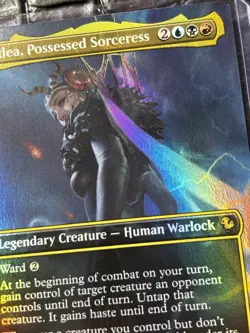 Edea, Possessed Sorceress (Borderless) Commander: Final Fantasy Foil NM Rare - Image 2
