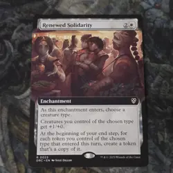 Renewed Solidarity (Extended Art) Commander: Aetherdrift Regular - Image 1