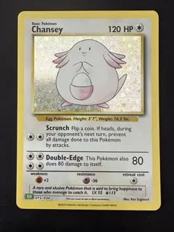 POKEMON TCG CHANSEY 015/034 CLV POKEMON CARD GAME CLASSIC HOLO ENGLISH - Image 1