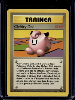 1999 Pokemon Unlimited Clefairy Doll Rare #70/102 - Image 1