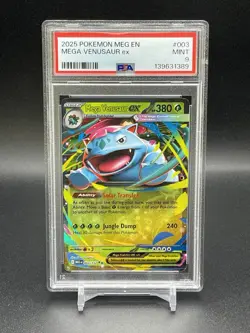 Mega Venusaur EX Pokemon Mega Evolution 003/132 PSA 9 Mint Double Rare TCG - Image 1
