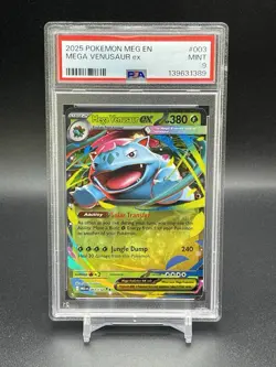 Mega Venusaur EX Pokemon Mega Evolution 003/132 PSA 9 Mint Double Rare TCG - Image 3