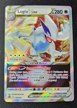 Pokemon Lugia VSTAR Ultra Rare Full Art Holo 139/195 Silver Tempest 280 HP - Image 1