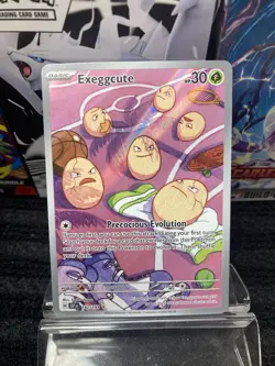 Pokemon Exeggcute Illustration Rare Holo 192/191 SV08 Surging Sparks 30 HP - Image 2