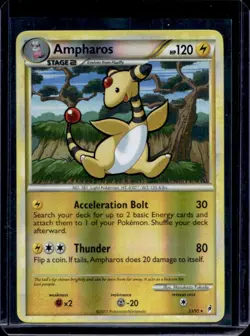 2011 Pokemon Call of Legends Ampharos Reverse Holo #23/95 - Image 1