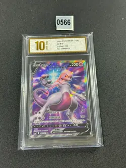 Mewtwo V SR CS5aC-135/127 Pokemon Card Chinese Holo State Grade 10 - Image 1