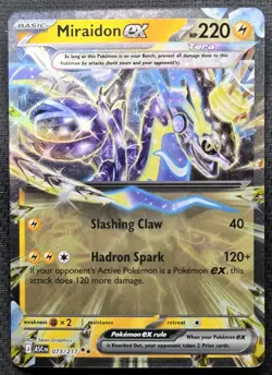 2026 Pokemon Miraidon EX Full Art Holo 73/217 Ascended Heroes NM Pack Fresh! - Image 1