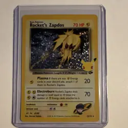 Pokemon Rocket's Zapdos Holo Rare Gym Challenge 15/132 70 HP Nintendo Card - Image 1