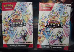 2X Pokemon TCG: S&V Prismatic Evolutions Booster Bundle (6pks) Factory Sealed X2 - Image 1