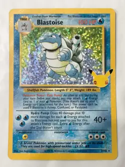 Pokemon Celebrations Blastoise 2/102 Holo Classic Collection 25th Anniversary - Image 1