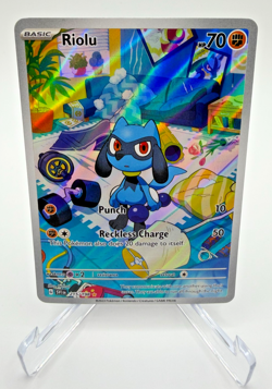 Pokemon TCG Riolu 215/198 SV01: Scarlet & Violet Base Set Holo - Image 1