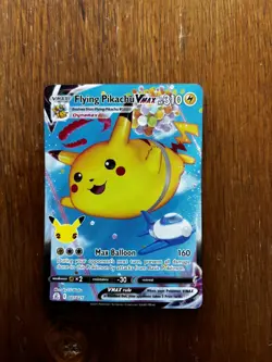 Pokemon VMAX Flying Pikachu Card 007/025 Celebrations Full Art - Image 1